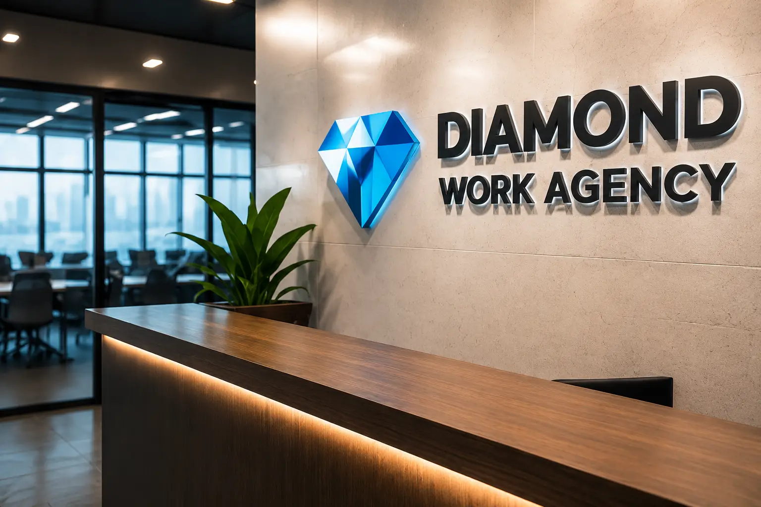 Logo Diamond work agency izolit bravo